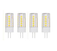WOLTHID 4pcs G4 Led Lampadina 220V 3W Jc Bi-pin Base G4 Led Luce per Lampadari Luci a Sospensione Tavolo Parete Puck Lights Landscape Lighting Sostituzione per Lampadine Alogene, 3W, Bianco Naturale