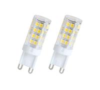WOLTHID G9 Lampadina Led 5W 220V Ac Bianco Freddo 6500K 360° Angolo Fascio G9 Luce Led T4 Base Bi-pin per Lampadario Illuminazione Pensile Armadio, 5W-2PCS, Bianco Freddo