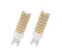 WOLTHID G9 Lampadina Led 9W 220V Ac Bianco Naturale 4000K 360° Angolo Fascio G9 Luce Led T4 Base Bi-pin per Lampadario Illuminazione Pensile Cabinet, 9W-2PCS, Bianco Naturale