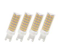 WOLTHID G9 Lampadina Led 9W 220V Bianco Naturale 4000K G9 Base T4 Base Bi-pin Ricambio Alogena a Risparmio Energetico per Lampadario Illuminazione Pensile Cabinet, 9W-4PCS, Bianco Naturale