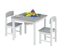 WOLTU 1SET Sedie da tavolo per bambini Scrivania da studio per l'apprendimento della scrittura per bambini con piastra di base a blocchi Contenitore superiore reversibile per ragazzi e ragazze