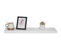 WOLTU 2 pezzi/set mensole da parete scaffale decorativo portaoggetti organizer per soggiorno libri CD decorazioni per la casa BIANCO