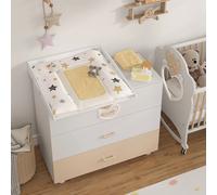 WOLTU Accessorio universale per fasciatoio con pareti laterali Fasciatoio per cassettiera, armadietto, fasciatoio per bambini