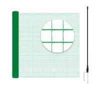 WOLTU Barriera per recinzione per animali domestici Rete per pollame Recinzione da giardino mobile a rete stretta con picchetto Verricello Corda Chiodi a terra Fascette per esterni