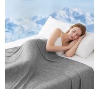 WOLTU Coperta Estiva, Coperta Refrigerante Fibra Superfine 220x240cm Grigio