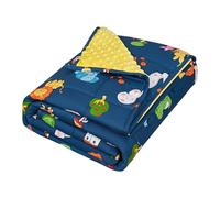 WOLTU Coperta Ponderata a 7 Strati, 2,3 kg, 90x120 cm, Blanket Antistress con Perle di Vetro, Coperta Pesante Morbida di Cotone Traspirante, Sonno Profondo e Riposo Migliore