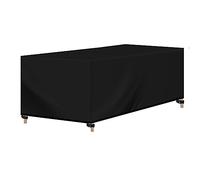 WOLTU Copertura per Mobili da Giardino in Oxford 420D, Telo Copertura da Esterno con Coulisse, Idrorepellente Antivento anti-UV, Copertura per Tavolo e Sedie da Esterno, 180x120x74 cm Nero