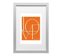 WOLTU Cornice per Foto 15x20 cm da Parete e Tavolo, Montaggio Verticale o Orizzontale, Cornice per Poster con Cornice in Legno e Pannello in Plastica, Argento