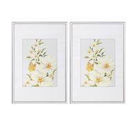 WOLTU Cornice per Foto A4 21x29,7 cm Set di 2 Cornice da Parete e Tavolo, Cornice per Poster Argento in Plastica, Collage Foto Portafoto Montaggio Verticale o Orizzontale