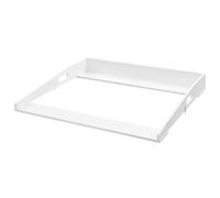 WOLTU Fasciatoio per Cassettiera, in MDF, 80x75x10 cm, Piano Fasciatoio per Neonati, Adatto a Comò con Profondità 47-51 cm e Larghezza ≥ 80 cm, Fissaggio con Staffe Metalliche, Bianco