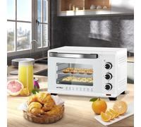 WOLTU Fornetto Piccolo Mini Forno Elettrico per Pizza 1280W 21L Bianco