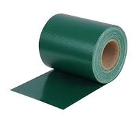 WOLTU Frangivista Recinzione in PVC, Telo Oscurante per Balcone 19cm x 35m, Strisce Protezione della Privacy per Giardino Incluse 25 Clip di Fissaggio, Verde