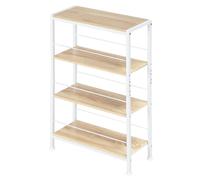 WOLTU Libreria con scaffale a 4 livelli Scaffale a scala stretta per cucina Soggiorno Organizzatore di scarpe per la casa