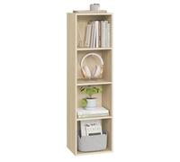 WOLTU Libreria Mensola a 4 Cubi Scaffale da Esposizione Porta Libri | per Casa Ufficio