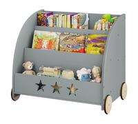 WOLTU Libreria per bambini Scaffale per giocattoli Scaffale per giocattoli 3 ripiani Organizzatore multiuso per la cameretta dei bambini