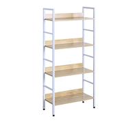 WOLTU Libreria per Studio Ufficio Scaffale a 4 Ripiani Mensole in Legno Fioriera Porta Piante RGB9304hei