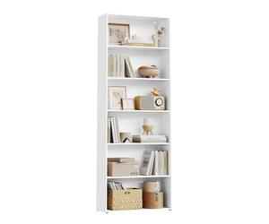 WOLTU Libreria, Scaffale con 6 Livelli Regolabili, Scaffale Aperto in Piedi