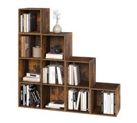 WOLTU Libreria Scaffale, Libreria a 10 Cubi, Scaffale a Scala Componibile