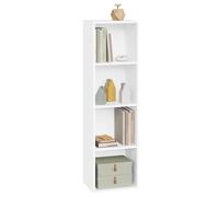 WOLTU Libreria Verticale a 4 Ripiani, Scaffale Portaoggetti Porta Libri