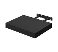 WOLTU Mensola da Muro, Mensola Nero, Mensole 30x23x3.8cm, MDF 1er