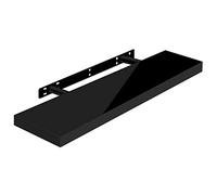 WOLTU Mensola da Muro, Mensola Nero, Mensole 70x22.9x3.8cm, MDF 1er