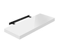 WOLTU Mensola da Muro Scaffale Sospeso da Parete Libreria Piccola per Soggiorno Cameretta Porta CD DVD, Pannello MDF 60x22,9x3,8cm, Bianco, RG9478ws
