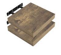 WOLTU Mensola da Parete, Mensola da Muro, Legno MDF, Set di 2, per Cucina, Bagno, Soggiorno, ECC RG9365hov-2