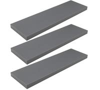 WOLTU Mensola da Parete, Mensola da Muro, Legno MDF, Set di 3, per Cucina, Bagno, Soggiorno, ECC