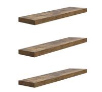 WOLTU Mensola da Parete, Mensola da Muro, Legno MDF, Set di 3, per Cucina, Bagno, Soggiorno, ECC