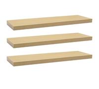 WOLTU Mensola da Parete, Mensola da Muro, Mensola in Legno MDF, Set di 3, per Cucina, Bagno, Soggiorno, ECC