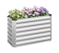 WOLTU Orto Urbano in Metallo, 100x40x56 cm, Argento
