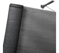 WOLTU Rete Ombreggiante per Balcone 1,8x15 m in Tessuto HDPE da 150 g/m², Telo Frangivista Frangivento Stabilizzato ai Raggi UV per Recinzione, Giardino, Ringhiera, Fascette Incluse, Antracite