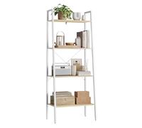 WOLTU Scaffale a Scala in Legno Libreria a 4 Ripiani