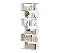 WOLTU Scaffale in Legno a 6 Ripiani, Libreria di Design Salvaspazio
