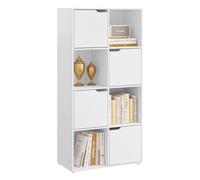 WOLTU Scaffale Libreria Autoportante da Terra 8 Cubi Casa Ufficio Moderno Legno