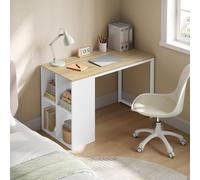 WOLTU Scrivania Ufficio Compatta con Libreria Integrata, 120x60x75 cm