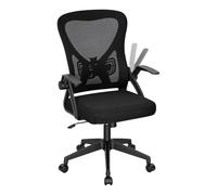 WOLTU Sedia da Ufficio Ergonomica, Sedia Scrivania, Tessuto a Rete, Nero