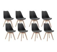 WOLTU Sedie da Pranzo Set di 8, Sedie da Cucina con Imbottite Moderne