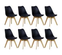 WOLTU Sedie da Pranzo Set di 8, Sedie da Cucina con Imbottite Moderne