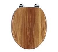 WOLTU Sedile WC copriwater universal, Urea-Formaldeide Chiusura,facile da montare, MDF Materiale a Fissaggio Parte inferiore, a Forma di O