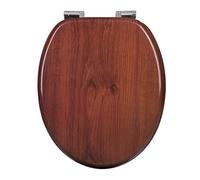 WOLTU Sedile WC copriwater Universal, Urea-Formaldeide Chiusura,Facile da Montare, MDF Materiale a Fissaggio Parte Inferiore, a Forma di O