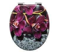 WOLTU Sedile WC copriwater universal, Urea-Formaldeide Chiusura,facile da montare, MDF Materiale a Fissaggio Parte inferiore, a Forma di O