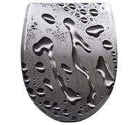 WOLTU Sedile WC Copriwater Universale con Chiusura Ammortizzata Tavoletta WC Soft Close con Cerniere Regolabili Toilet Seat a Sgancio Rapido in Duroplast Gocce D'acqua a Forma di O