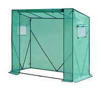 WOLTU Serra da Giardino 130 g/m², serra per Piante in PE, tessuto impermeabile, serra per piante multiproposta tutta stagione, giardino, terrazzo, cortile posteriore, 200x77x146/169cm, Verde