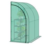 WOLTU Serra per Svernamento Murale, Impermeabile, Verde, 200x100x210cm | PE 140g/m²; Rinforzato; Tutte le Stagioni; Piante/Ortaggi; Fiori; Giardino