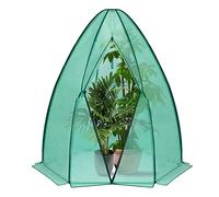 WOLTU Serre de Jardin, Serre d'Hivernage pour Plantes Demi-translucide en PE 130g/m2, Imperméable, Résistante à la Pluie et à la Neige, 160x180cm, Verde