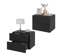 WOLTU Set di 2 Comodini Galleggianti