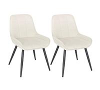WOLTU Set di 2 Sedie da Pranzo, Sedie Ergonomiche, Poltroncine Imbottite