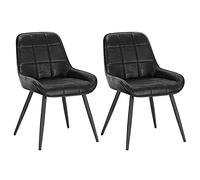 WOLTU Set di 2 Sedie da Pranzo, Sedie Ergonomiche, Poltroncine Imbottite