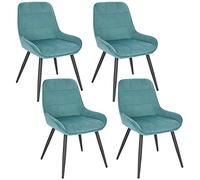 WOLTU Set di 4 Sedie da Pranzo, Sedie Ergonomiche, Poltroncine Imbottite